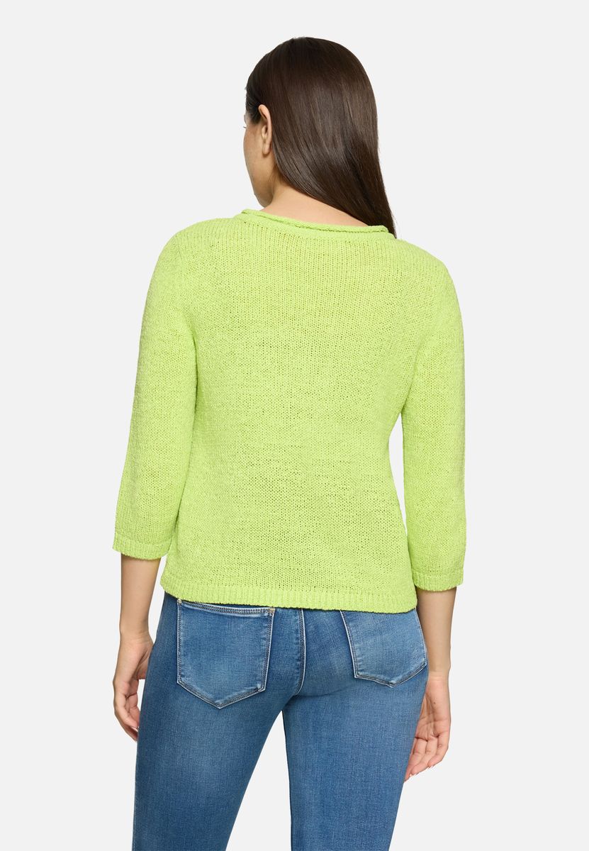 Klassischer Strickpullover mit 3/4-Arm