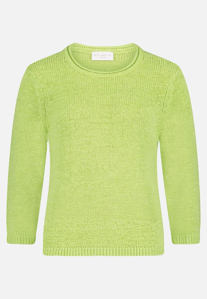 Klassischer Strickpullover mit 3/4-Arm