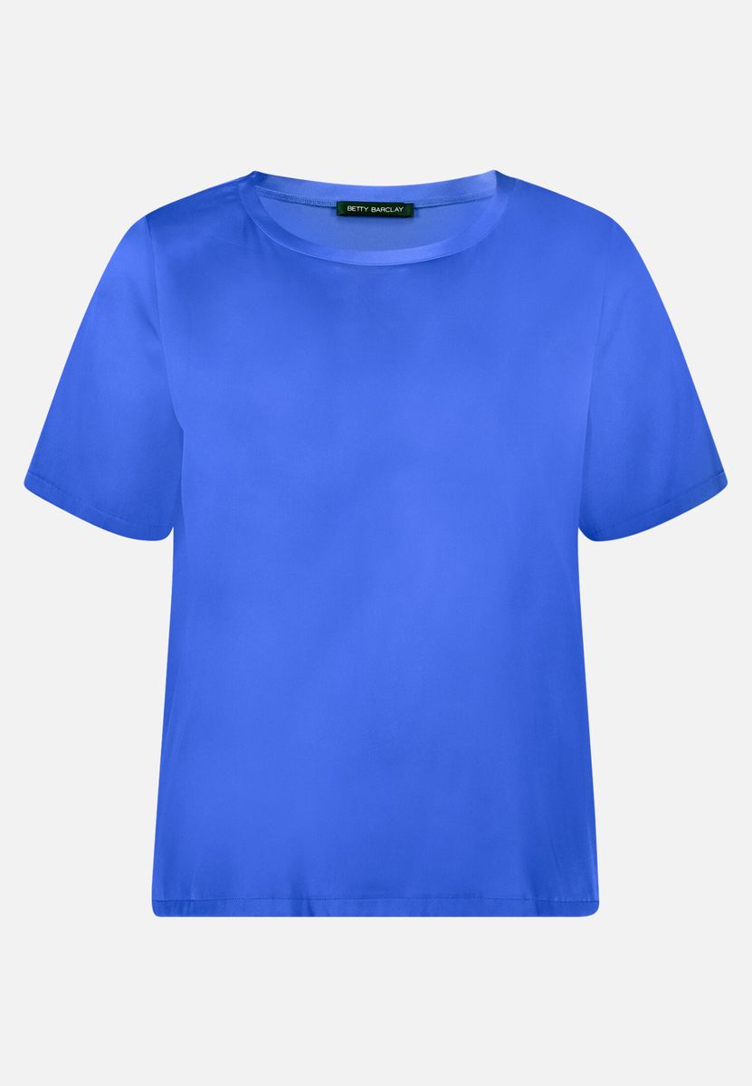 Elegante Kurzarmbluse aus Satin