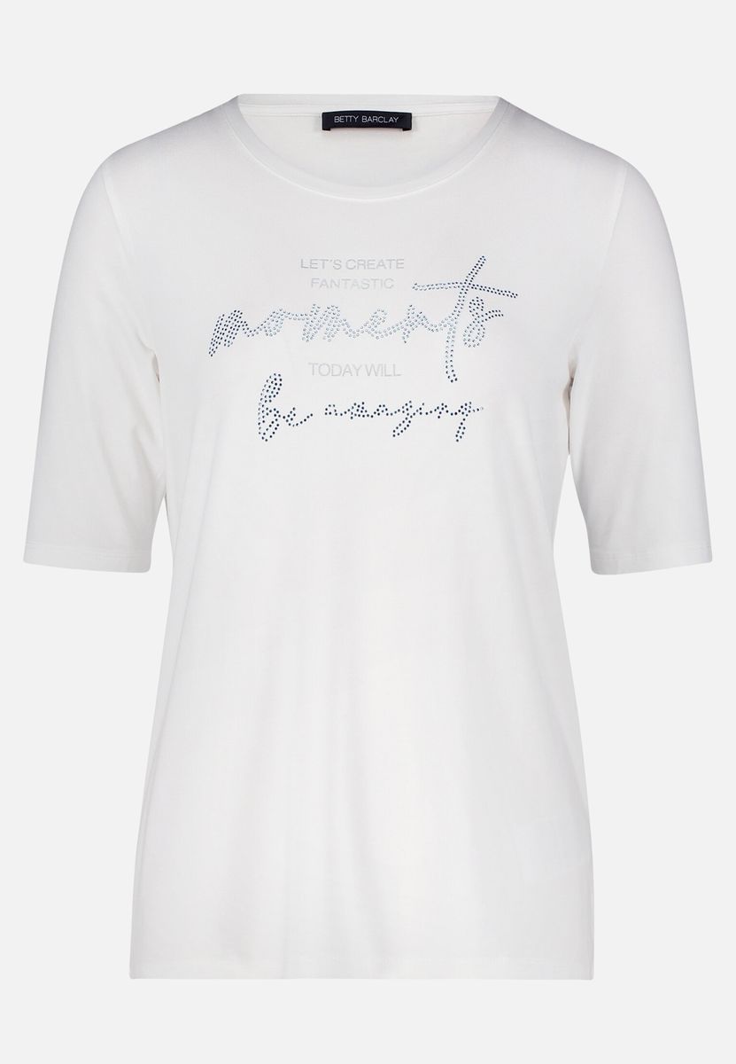 Kurzarmshirt mit funkelndem Placement-Design