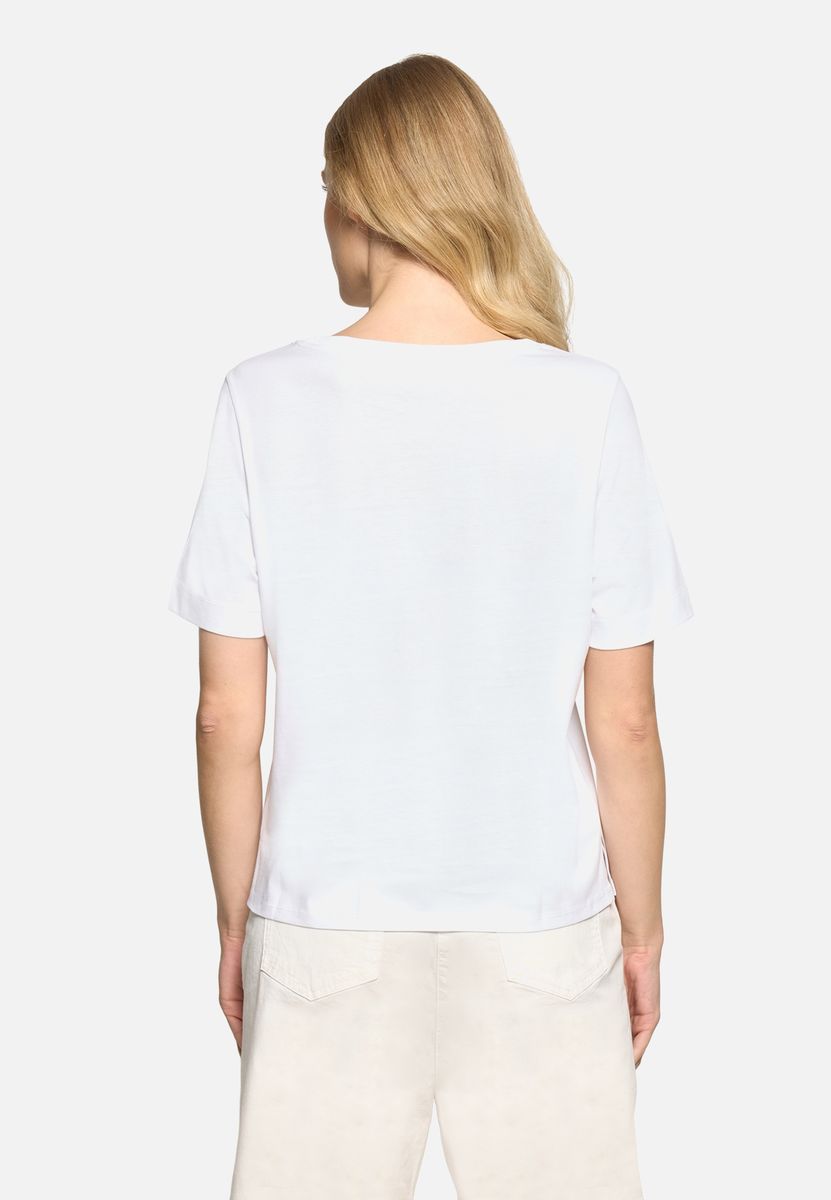 Verspieltes Baumwoll-T-Shirt mit Dackel-Print