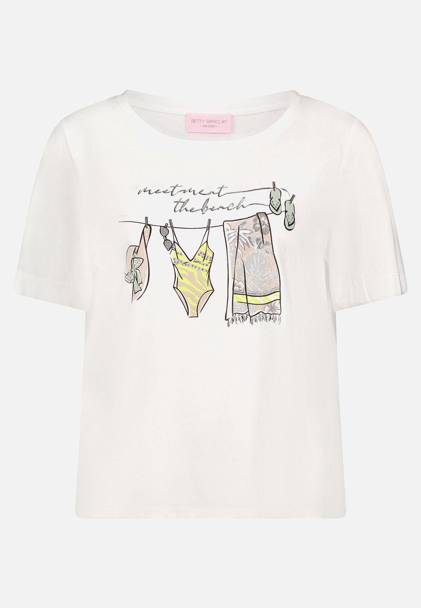 T-Shirt mit Strand-Grafikprint