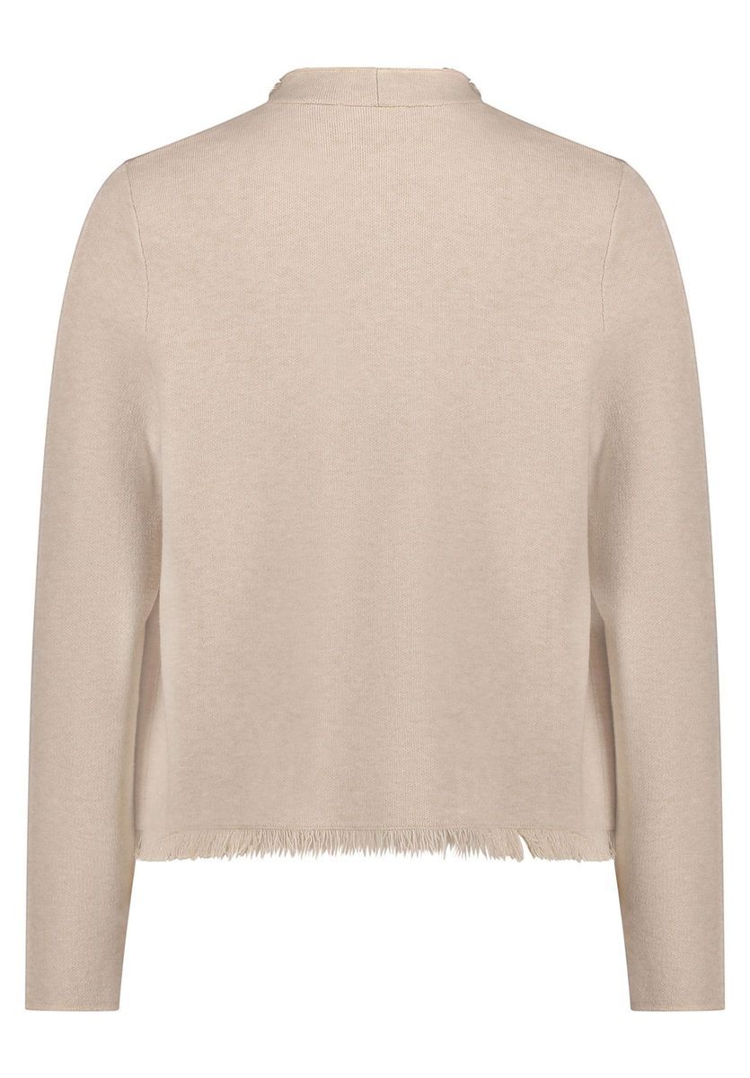 Offener Strick-Cardigan mit Fransen