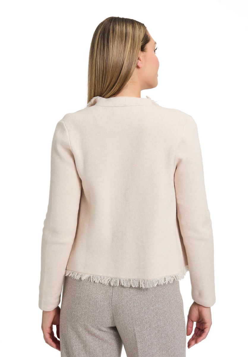 Offener Strick-Cardigan mit Fransen