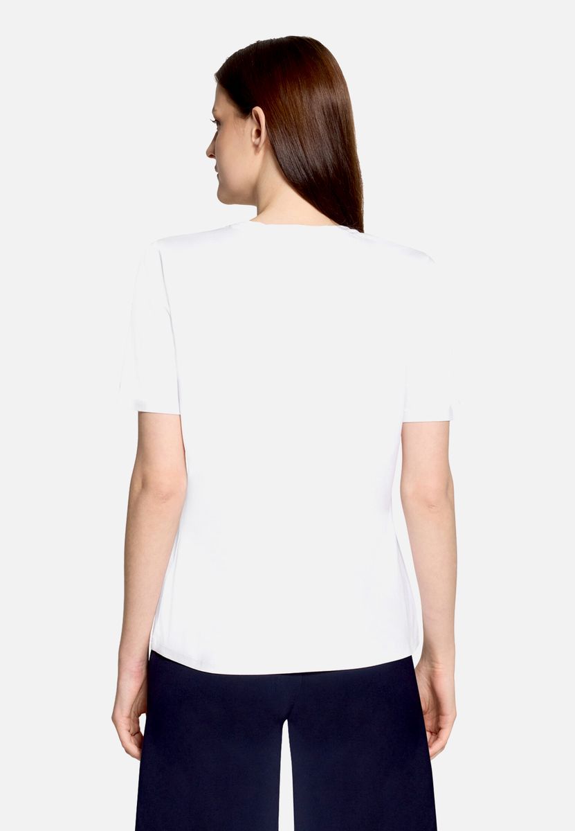 Tailliertes T-Shirt mit Grafik-Print