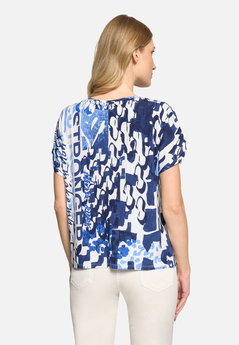 Grafik-Shirt mit Knotendetails