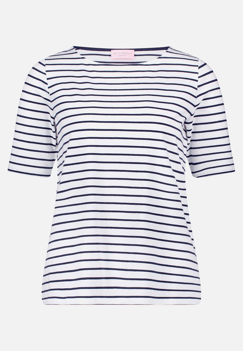 Klassisches Ringelshirt mit U-Boot-Ausschnitt