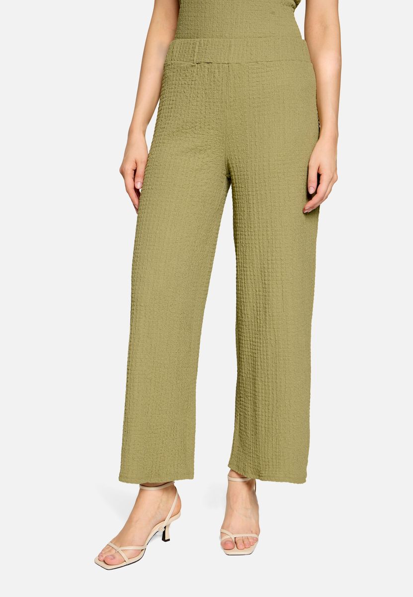 Strukturierte Culotte mit Gummizug