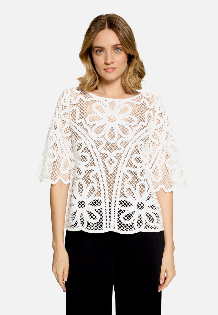 Häkel-Top mit Blumenmuster