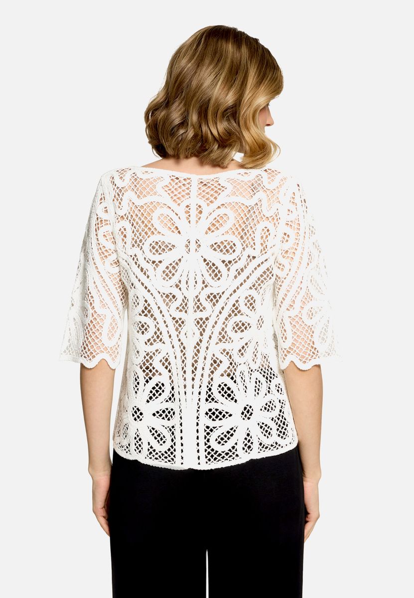 Häkel-Top mit Blumenmuster