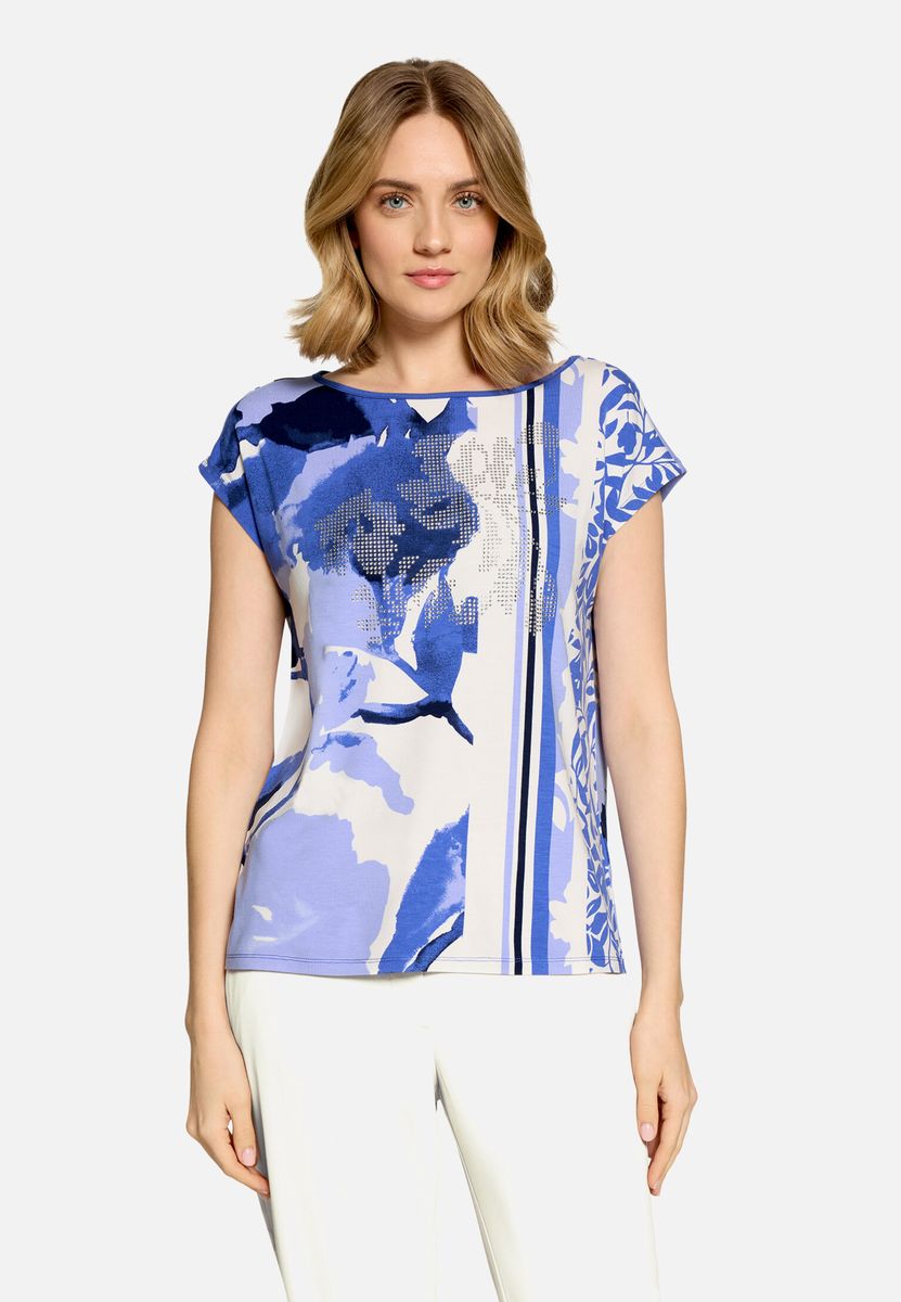 T-Shirt mit floralem Allover-Print
