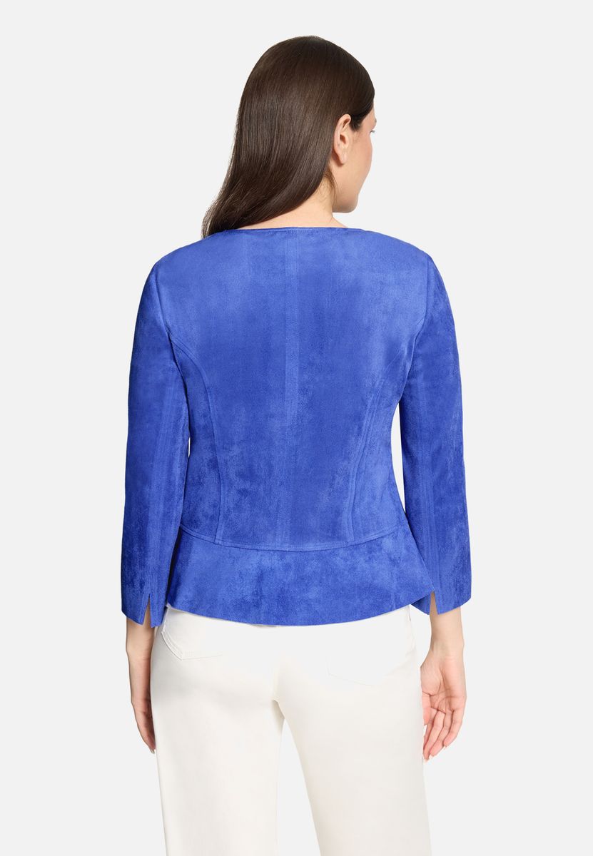 Figurnahe Blazerjacke mit Reißverschluss
