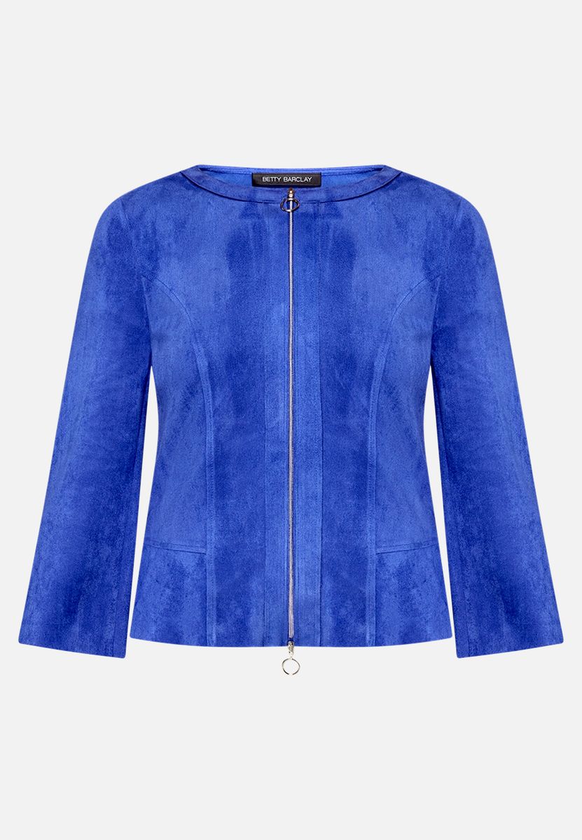Figurnahe Blazerjacke mit Reißverschluss