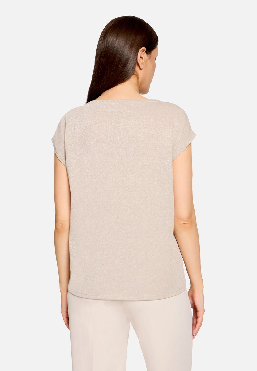 Blusenshirt mit Mustermix und Schmucksteinen