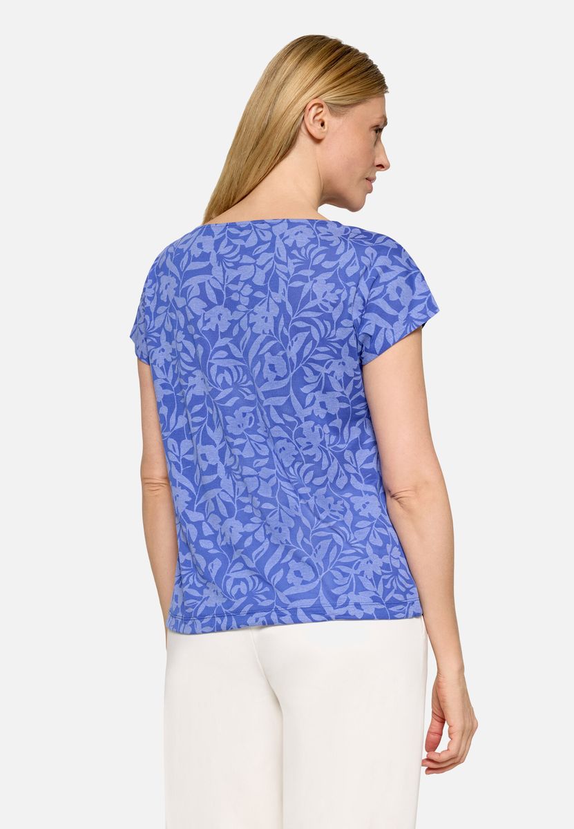 Florales Printshirt mit Tunnelzug