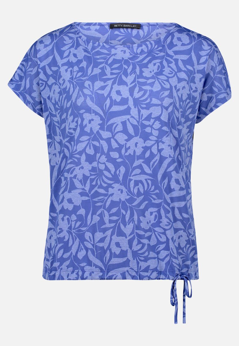 Florales Printshirt mit Tunnelzug