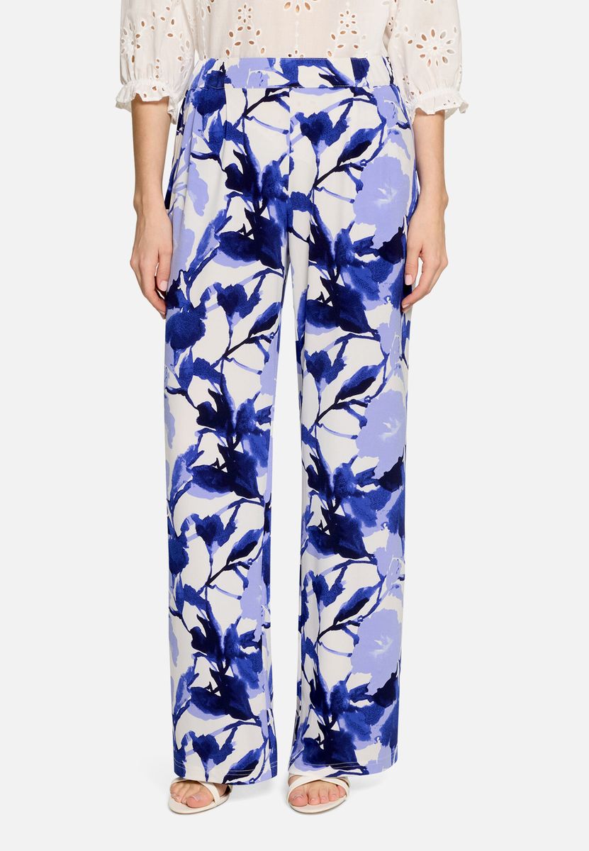 Entspannte Schlupfhose mit Blumenmuster