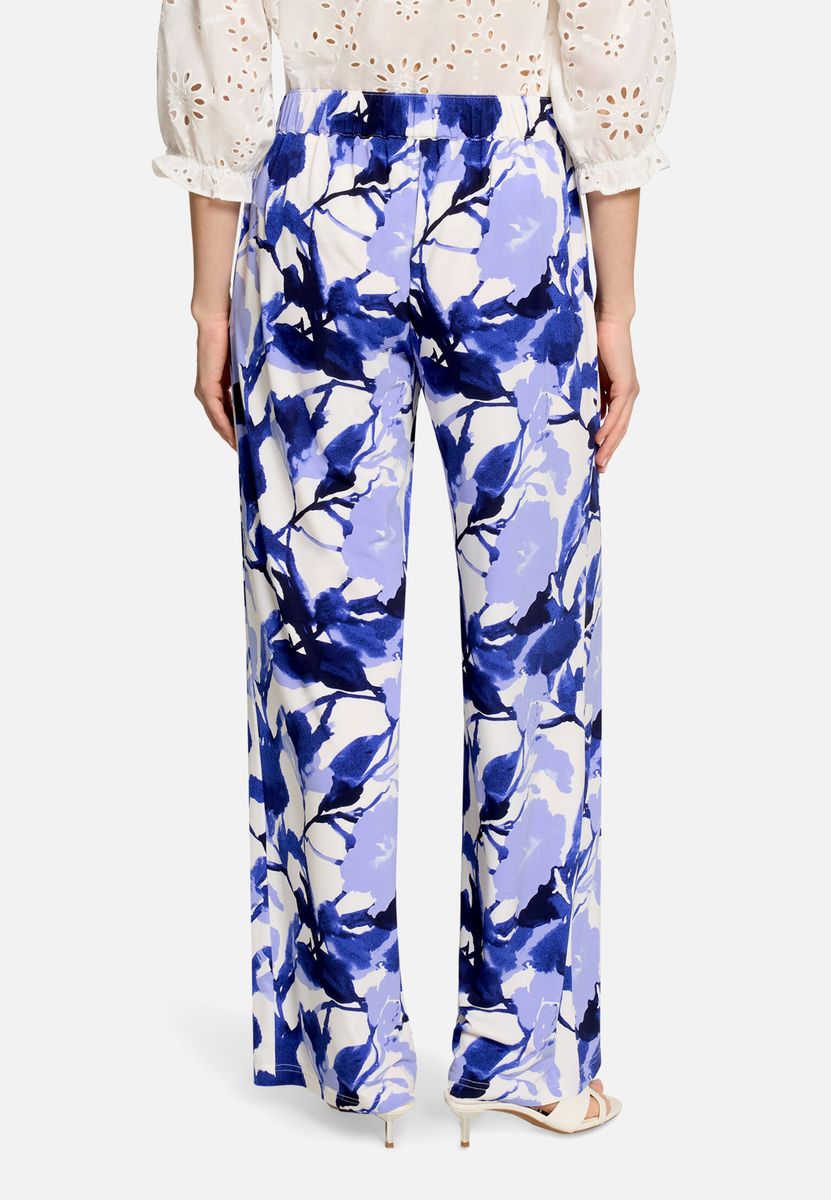 Entspannte Schlupfhose mit Blumenmuster