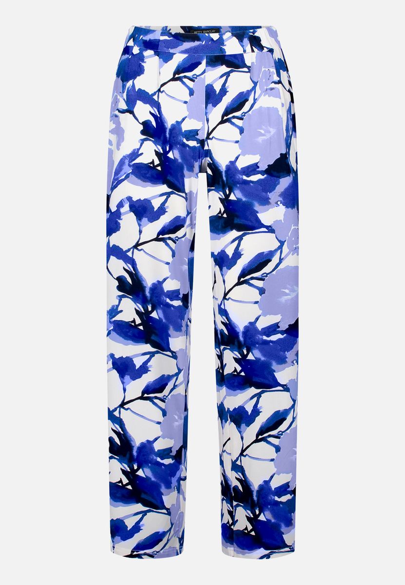 Entspannte Schlupfhose mit Blumenmuster