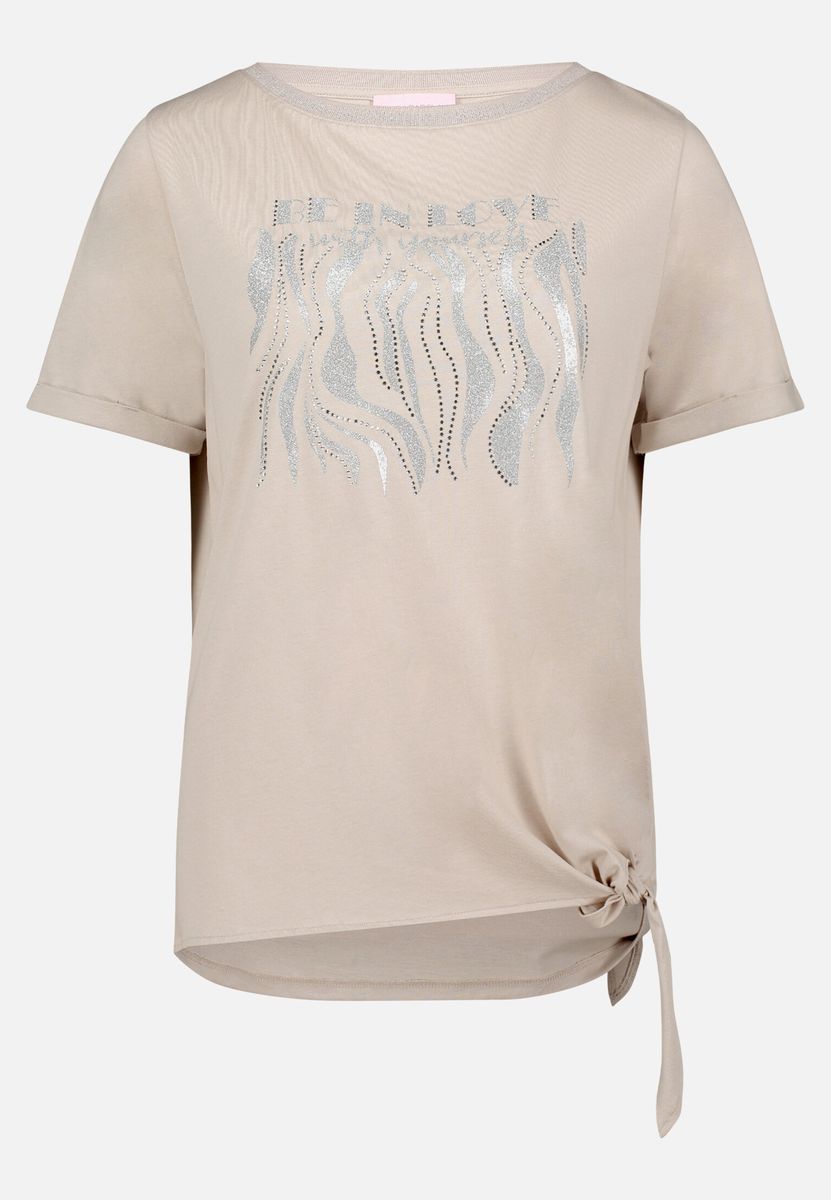 Casual-Shirt mit seitlichem Knotendetail