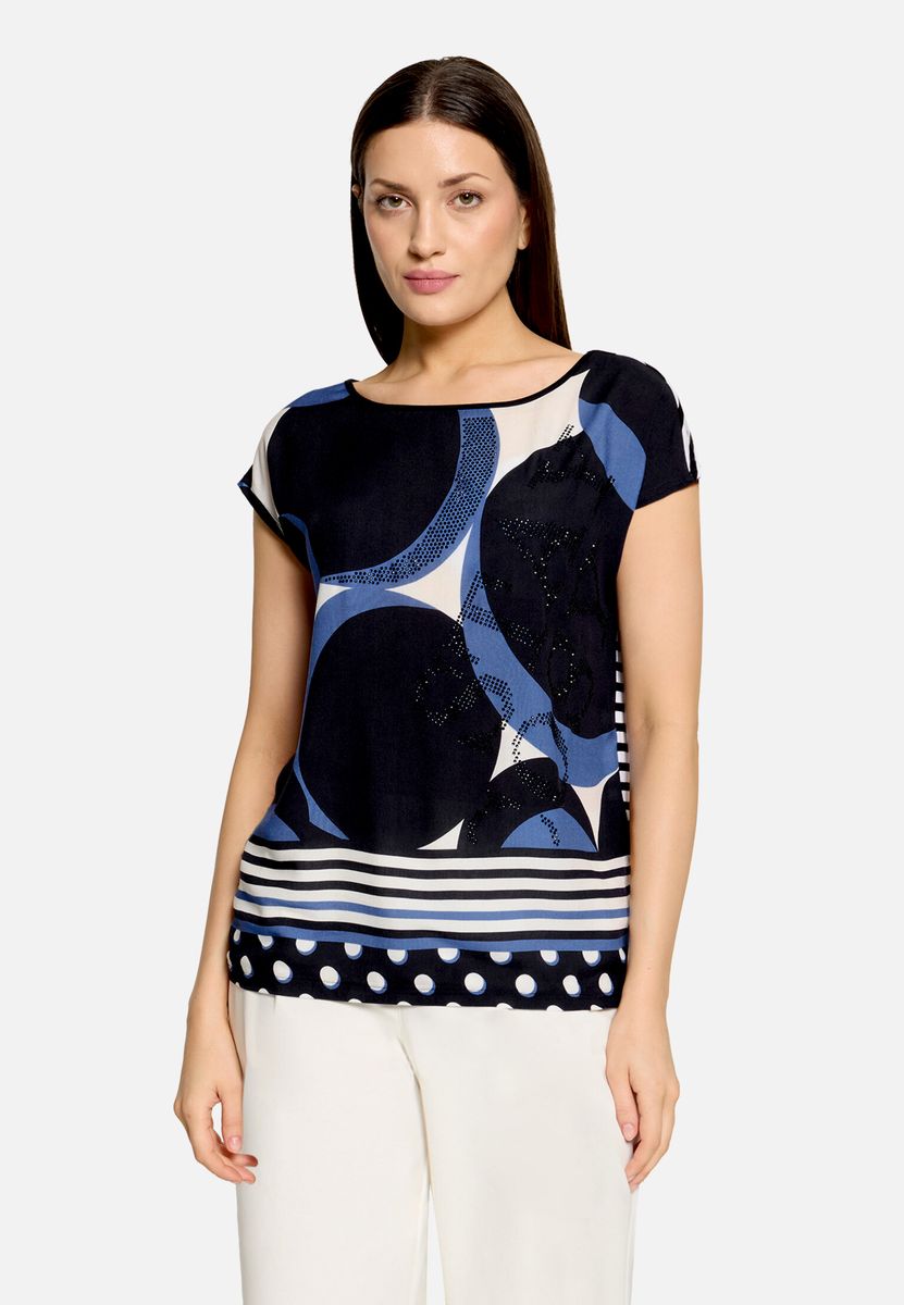 Blusenshirt mit abstraktem Print