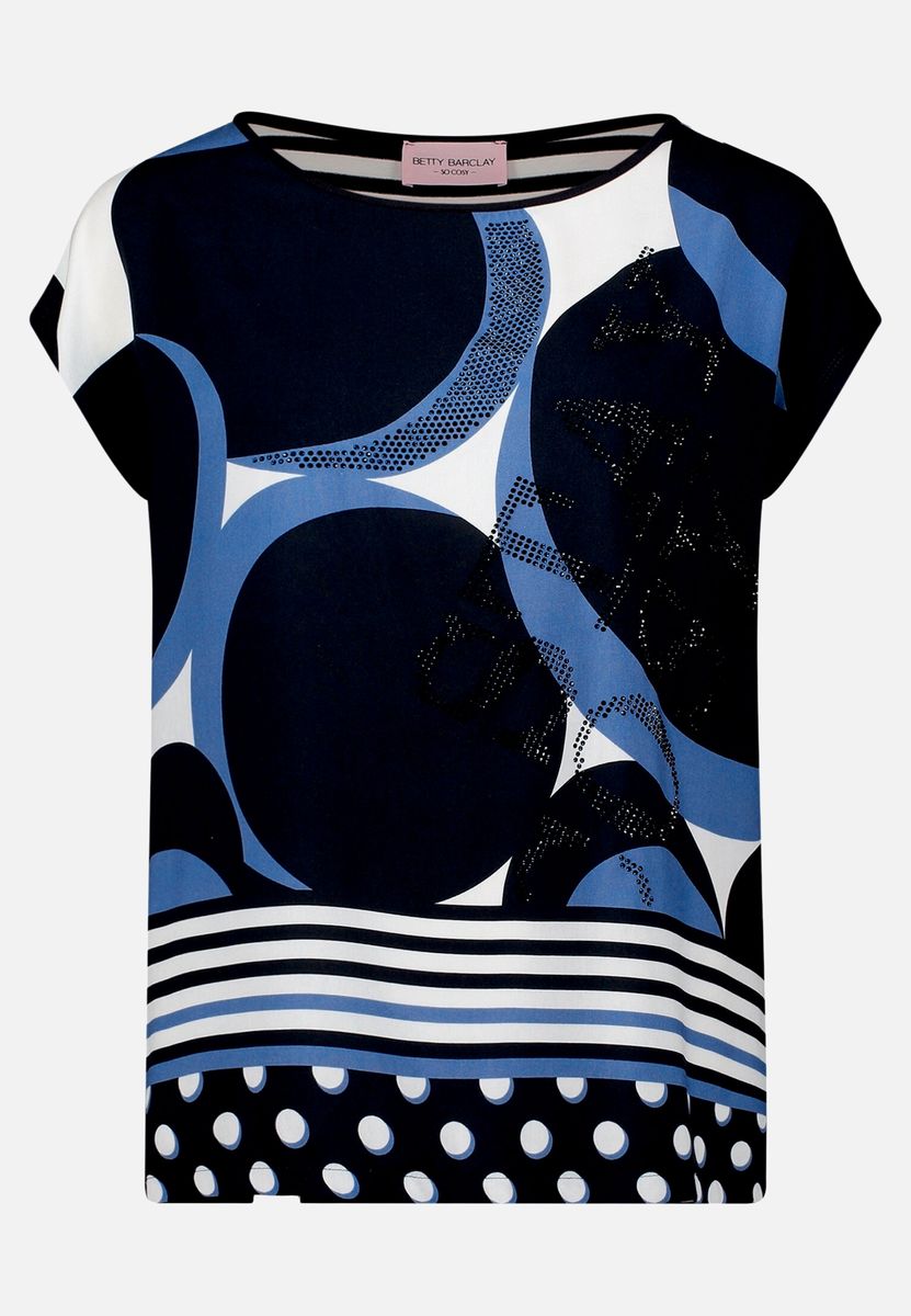 Blusenshirt mit abstraktem Print