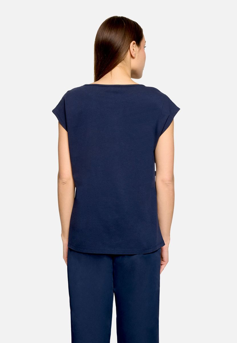 Gestreiftes Shirt mit Pailletten-Details