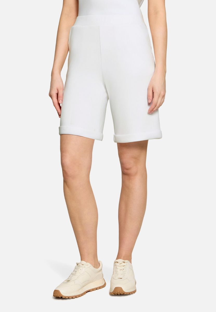 Bermuda-Shorts mit hoher Taille