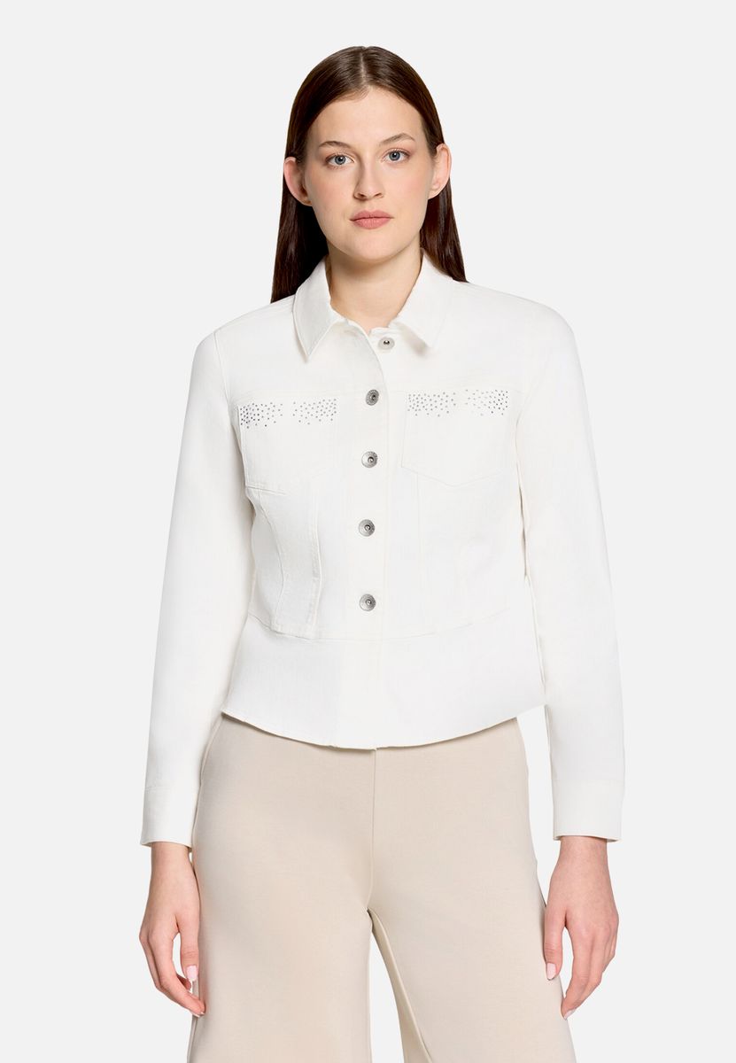 Verzierte Schößchen-Blazer-Jacke