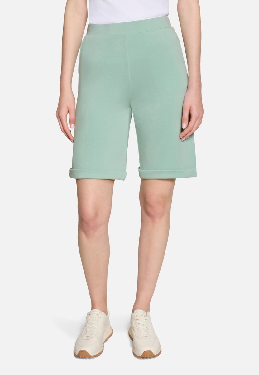 Relaxte Bermuda-Shorts mit hohem Bund