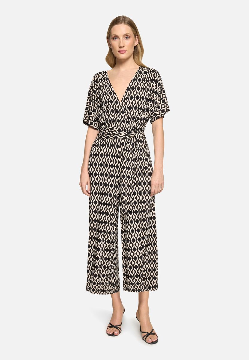 Eleganter Jumpsuit mit grafischem Muster