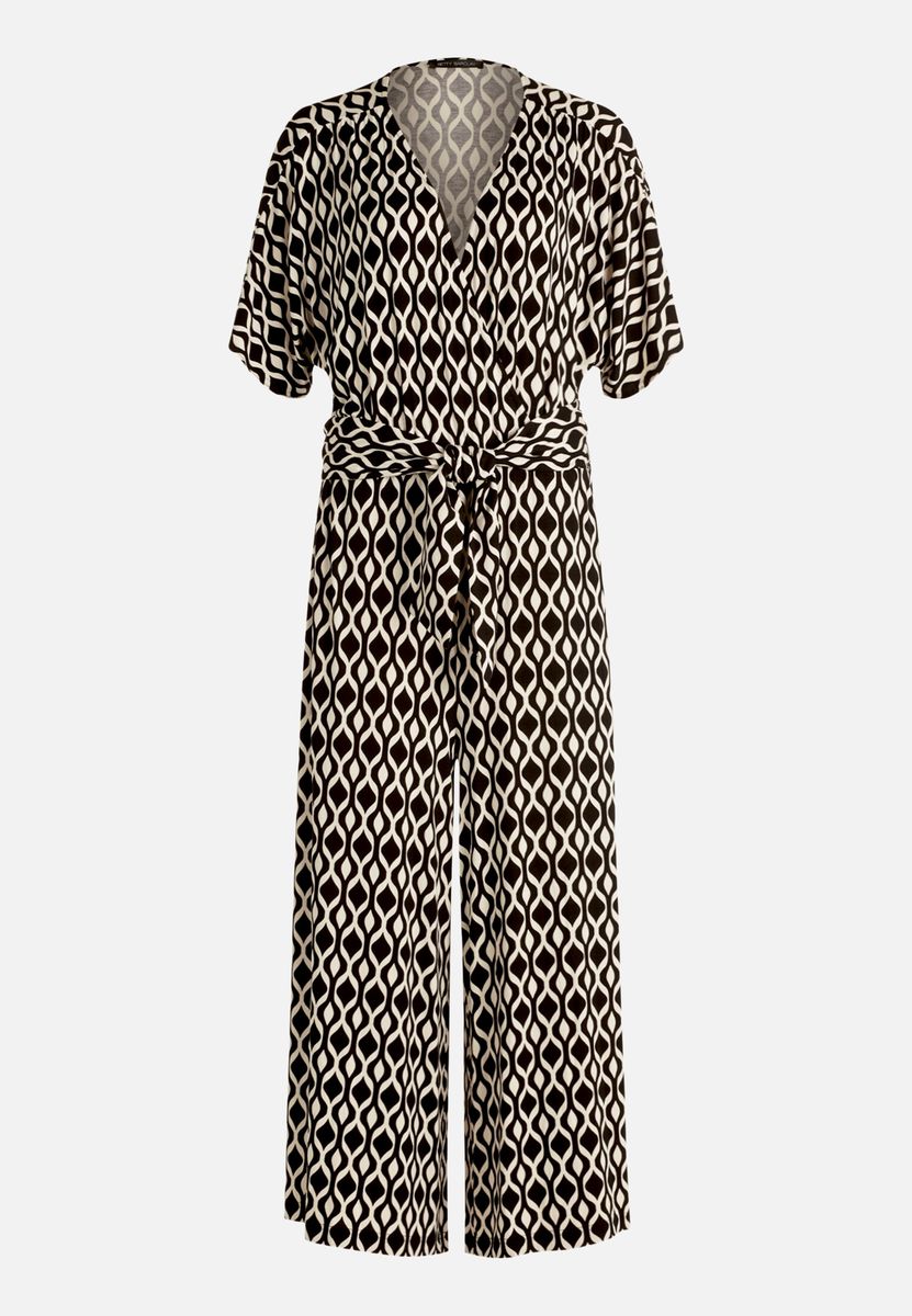 Eleganter Jumpsuit mit grafischem Muster