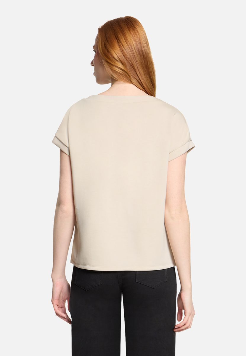 Lässiges Kurzarm-Sweatshirt mit Brusttasche