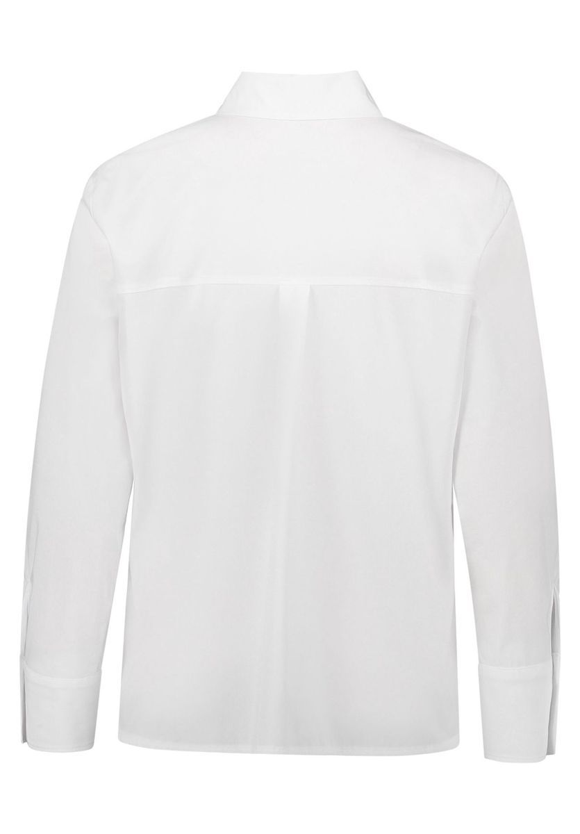 Klassische Longbluse im Geraden Schnitt