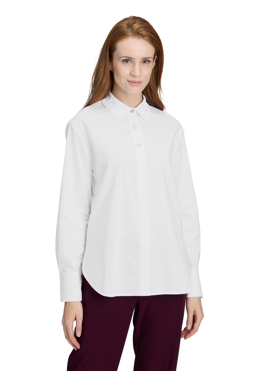 Klassische Longbluse im Geraden Schnitt
