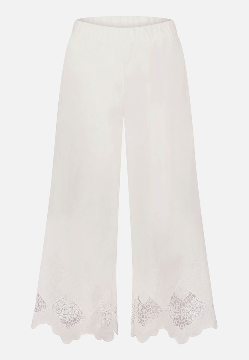 Culotte mit feiner Lochstickerei