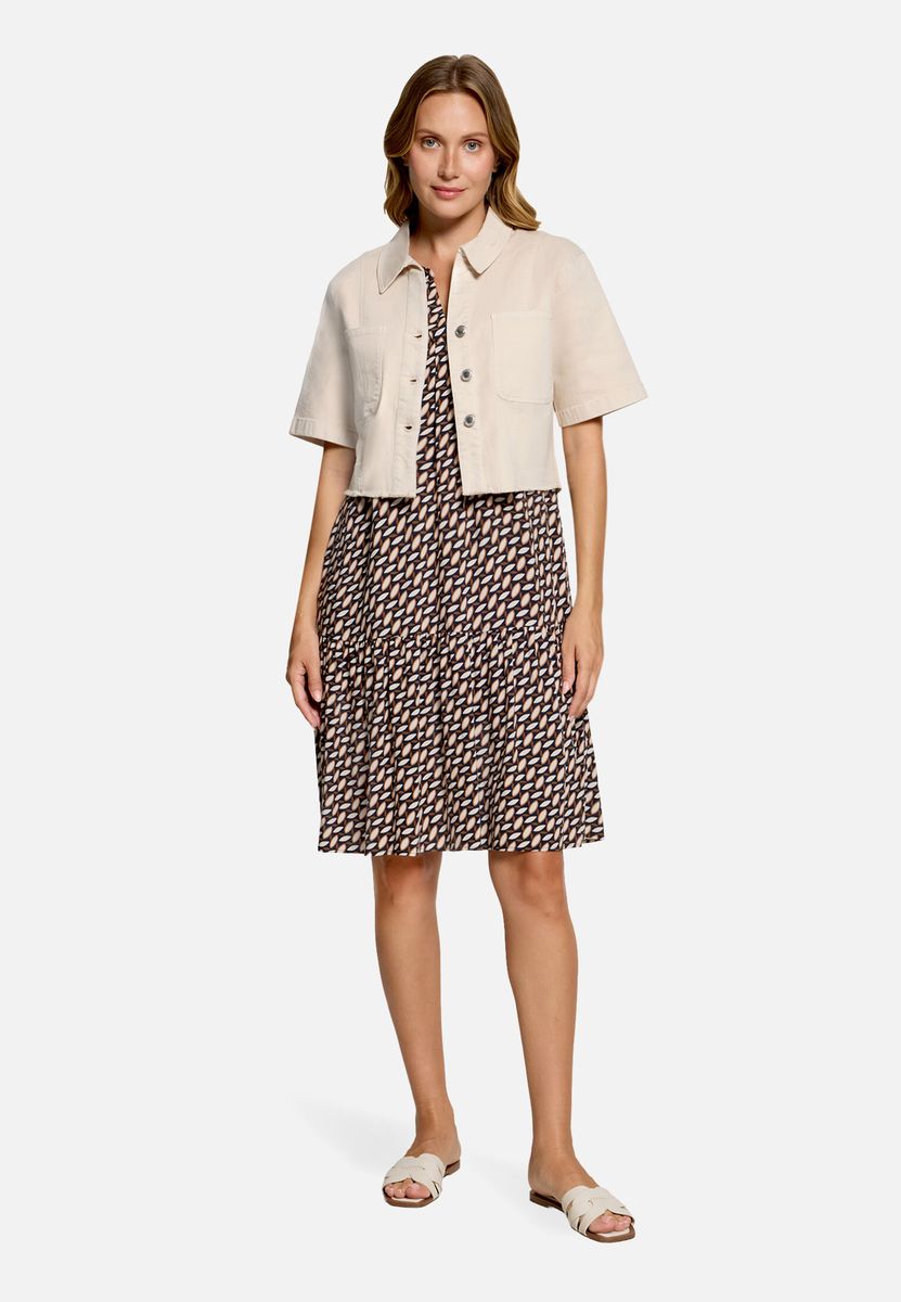 Tunika-Kleid mit geometrischem Muster