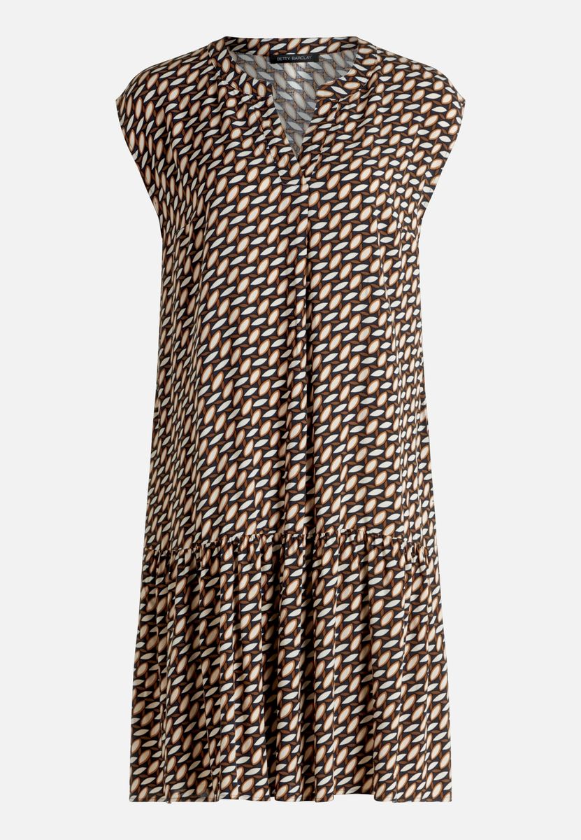 Tunika-Kleid mit geometrischem Muster
