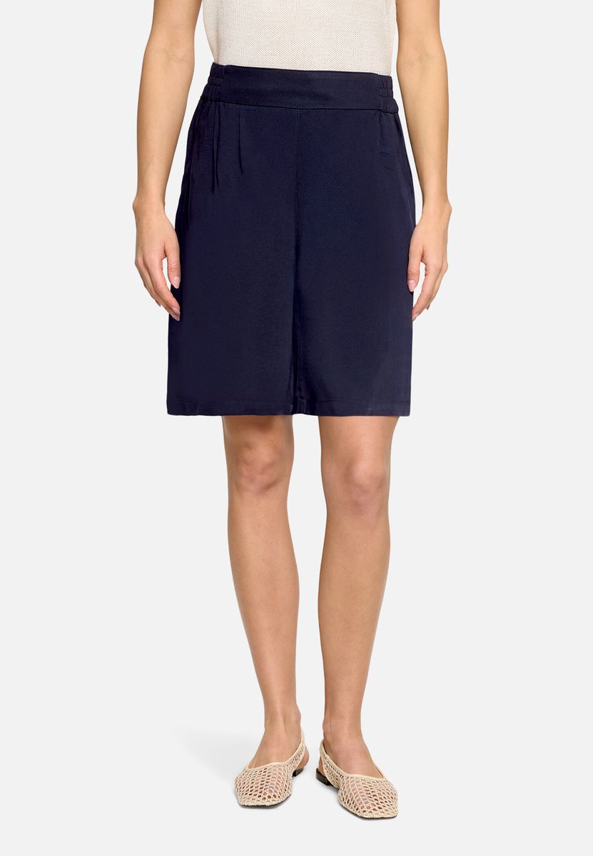 Hochtaillierte Bermuda-Shorts im Relaxed Fit