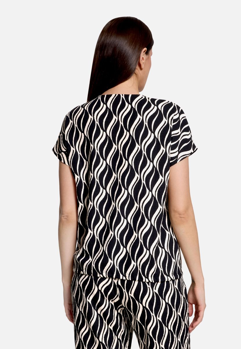 Grafikprint-Shirt mit Tunnelzug