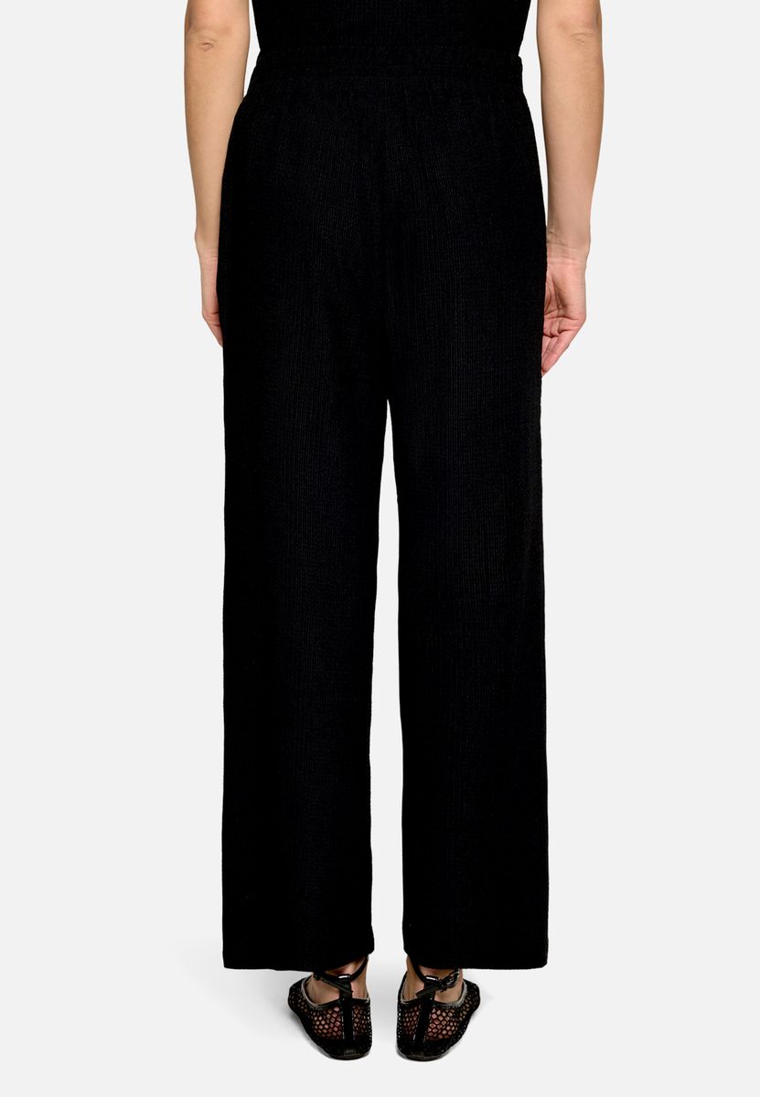 High-Waist Marlene-Hose mit weitem Bein
