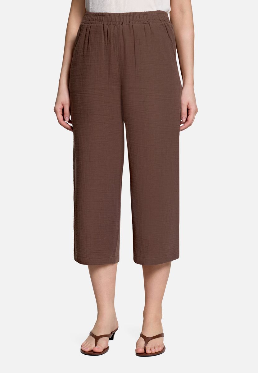 Strukturierte High-Waist Culotte