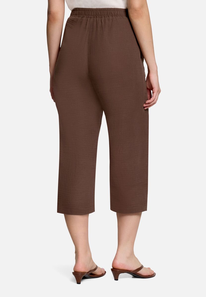 Strukturierte High-Waist Culotte