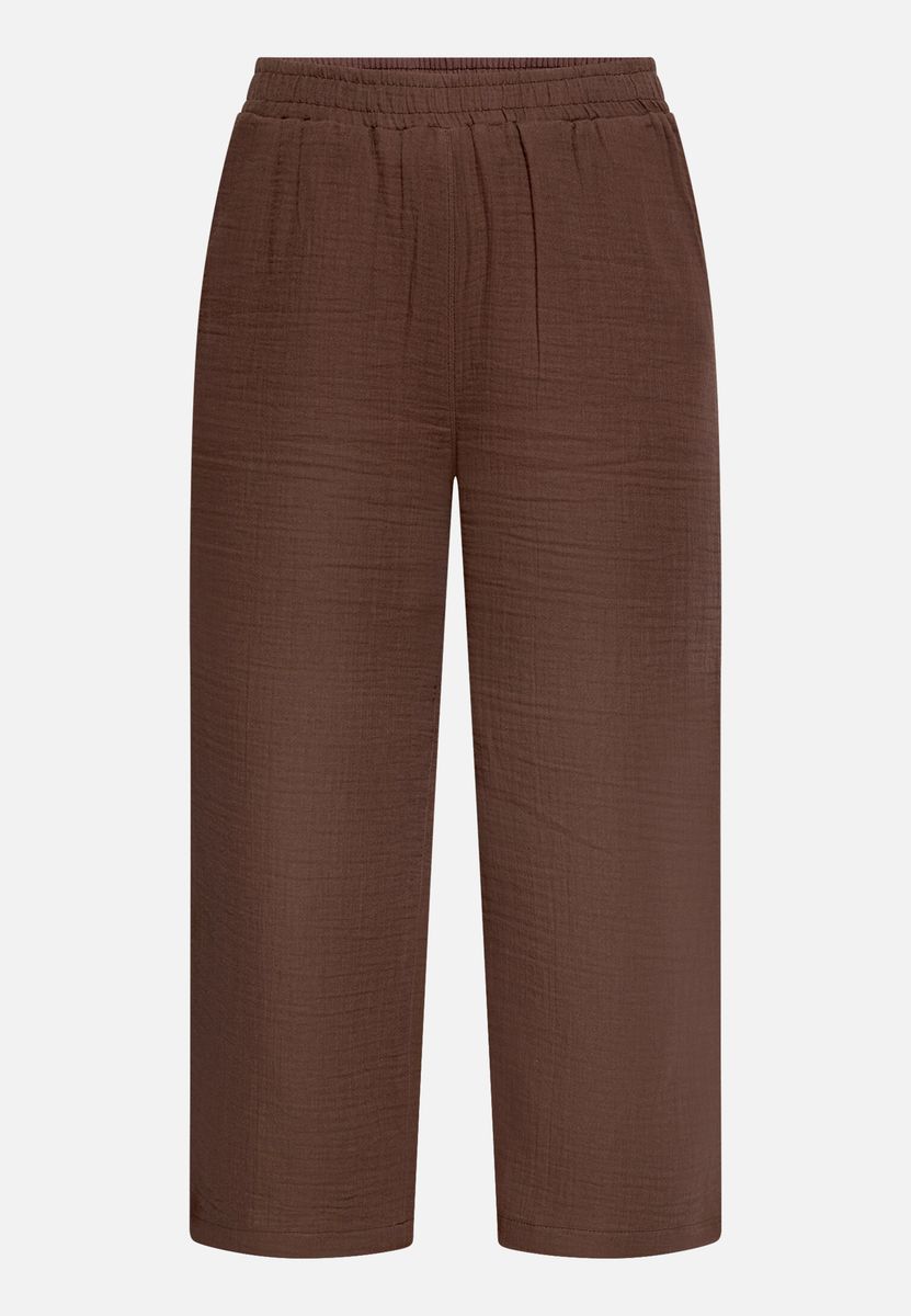 Strukturierte High-Waist Culotte