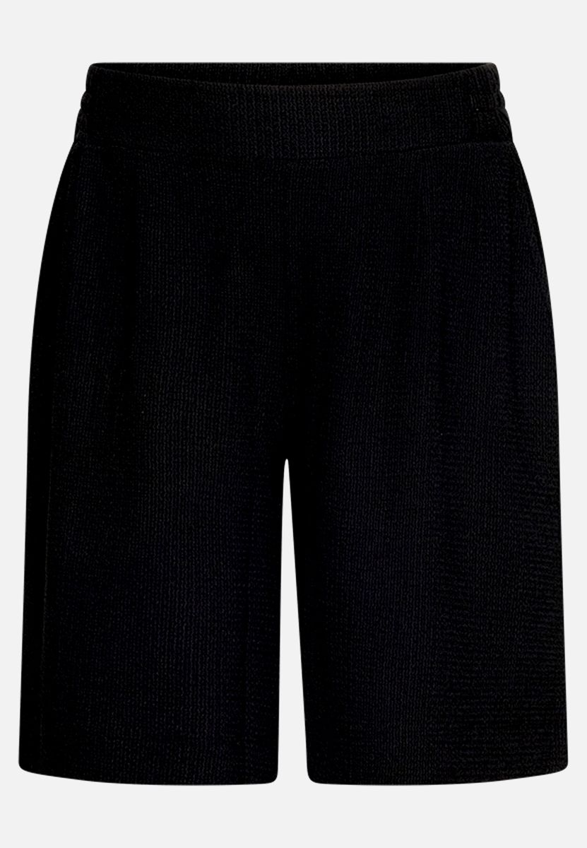 Lässige Gerippte High-Waist Shorts