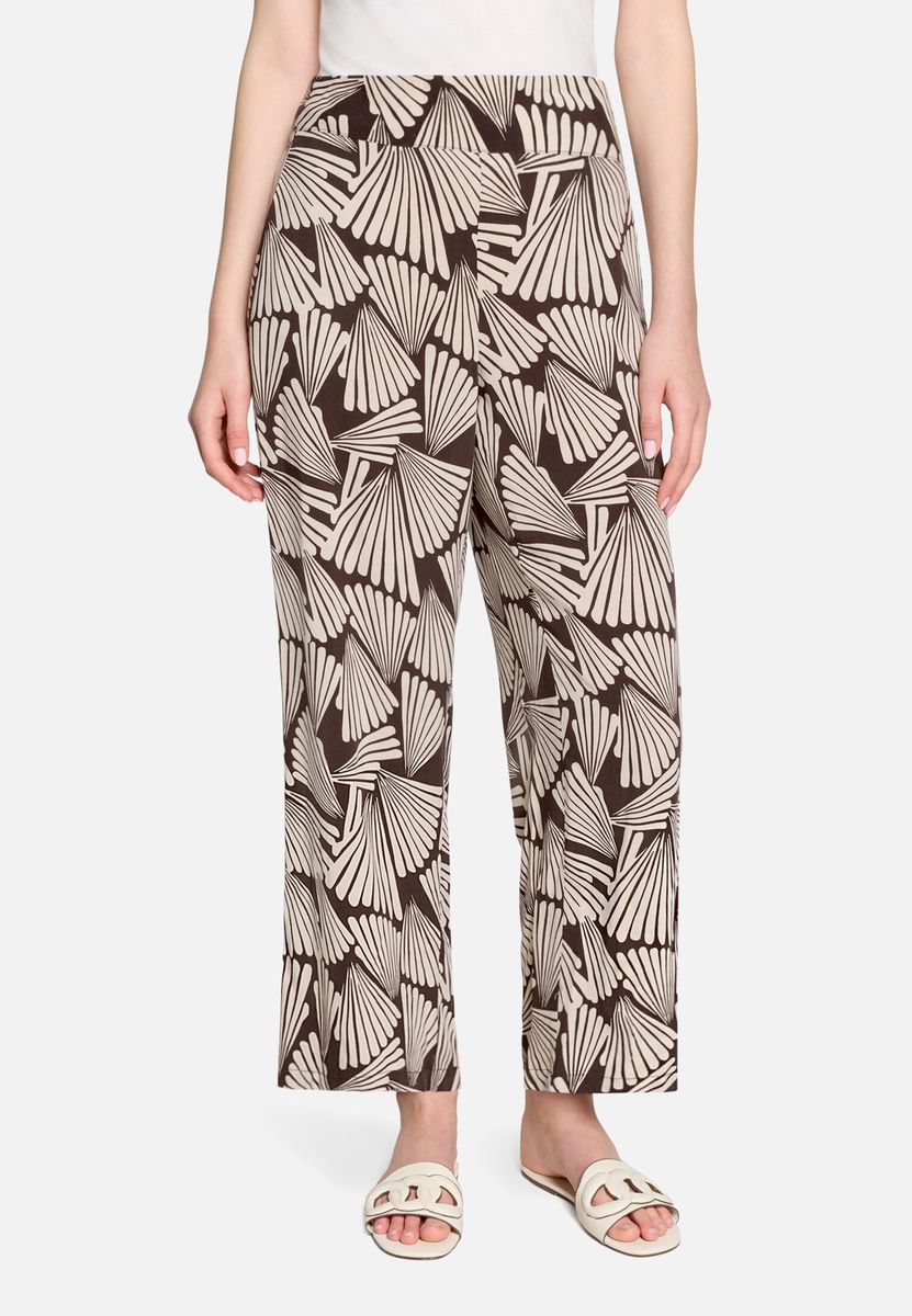 Marlene-Hose mit grafischem Print