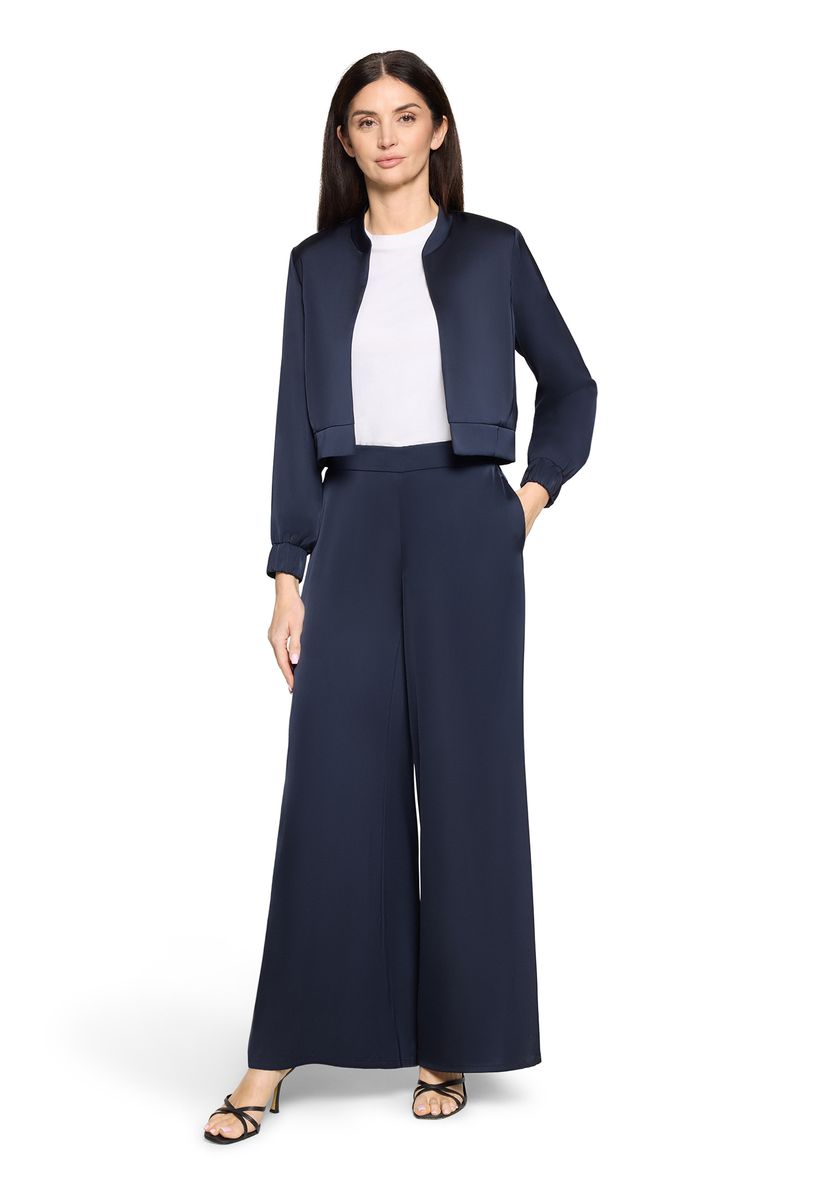 High-Waist Hose mit weitem Bein