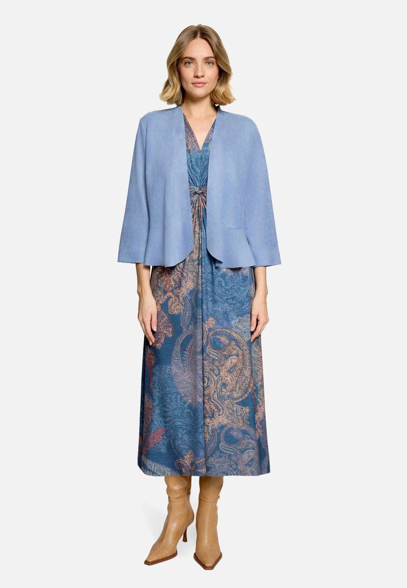 Offene Jacke in Veloursoptik