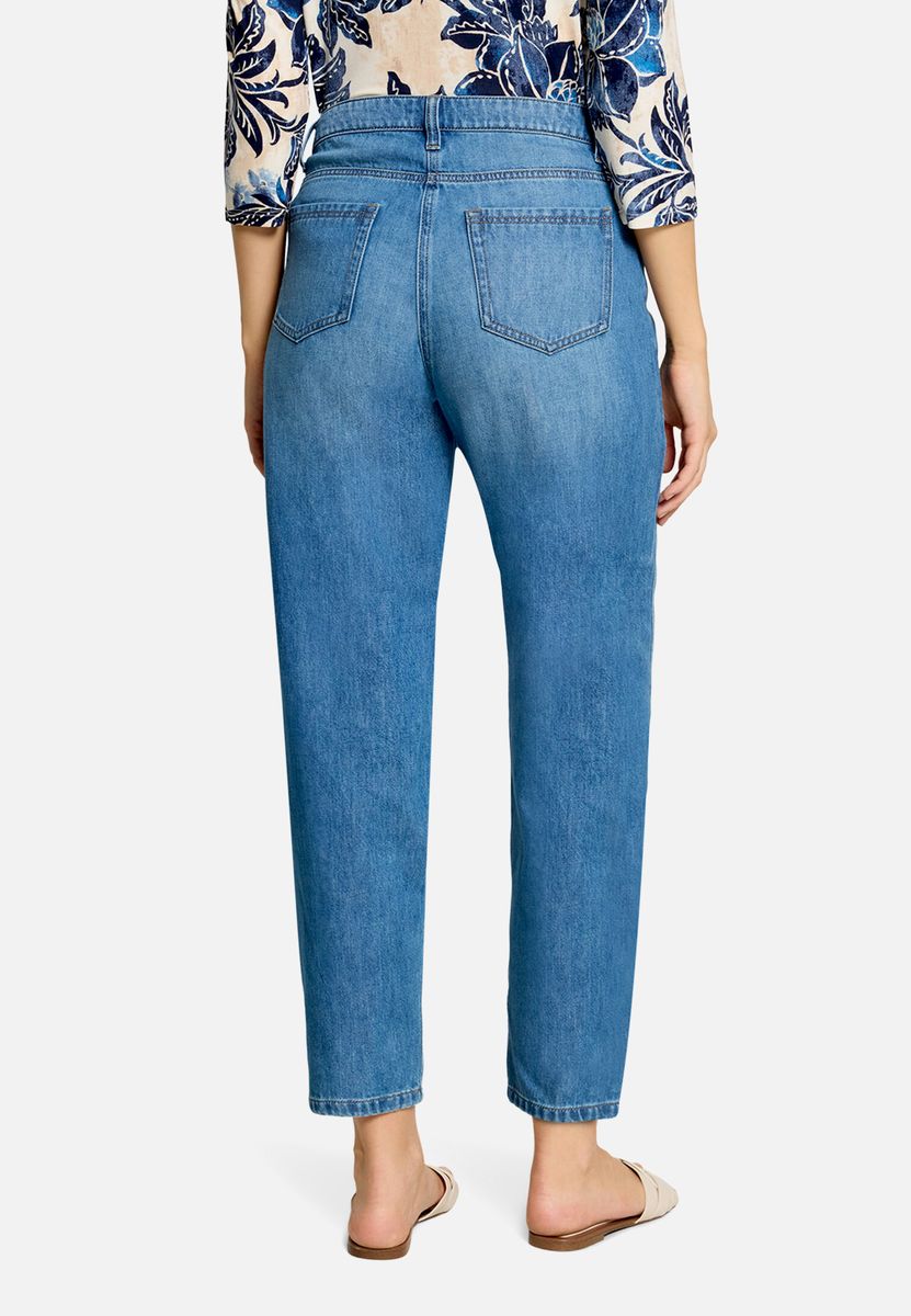 Barrel-Jeans mit Teilungsnaht