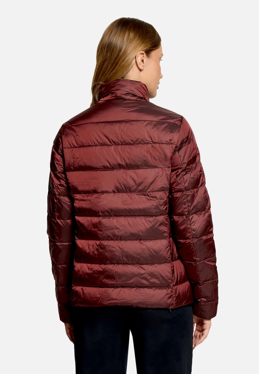 Gesteppte Daunenjacke mit Stehkragen